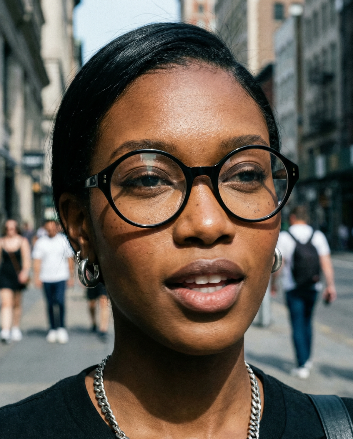 New Raval Eyewear optical frames worn by a model