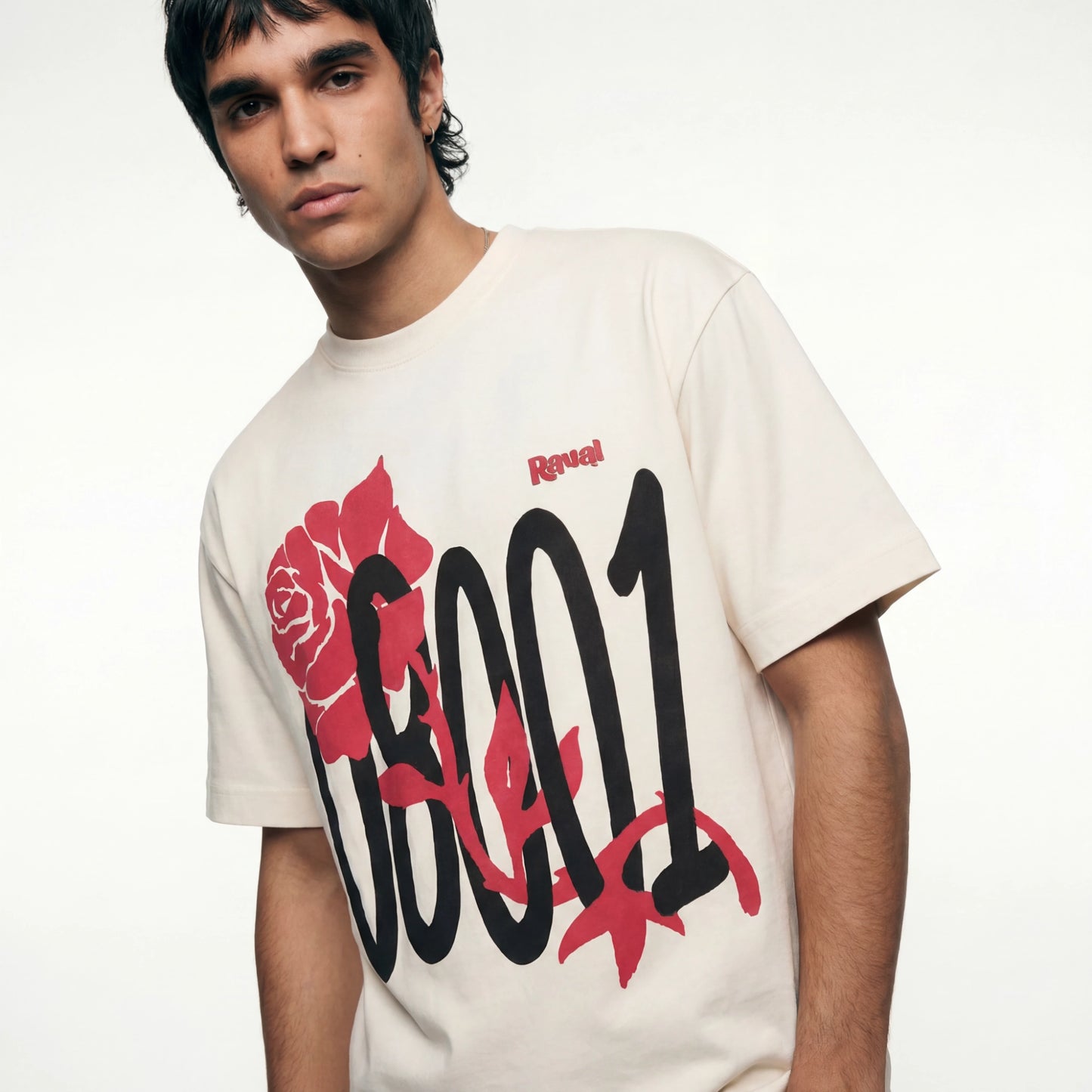 08001 ROSE TEE WHITE